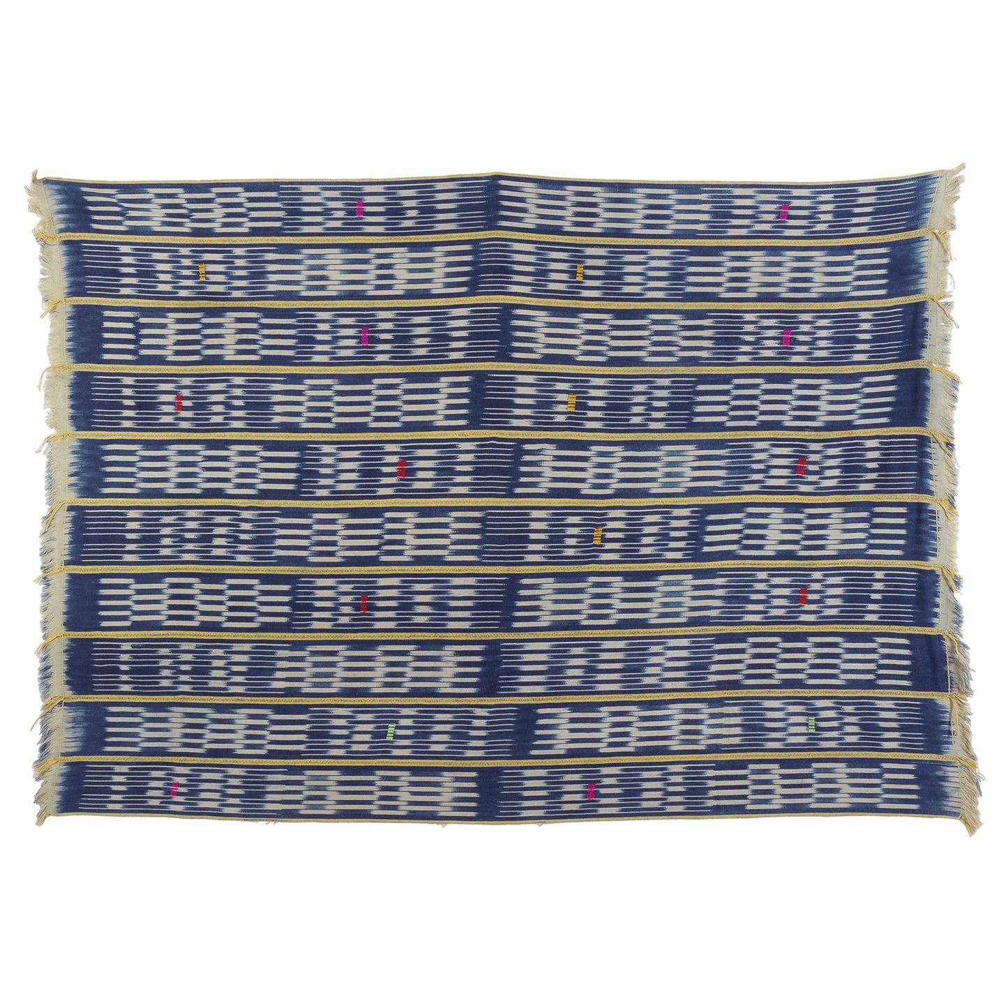 Elegant Vintage Baule Cloth From Ivory Coast - A Handwoven Legacy Home Decor