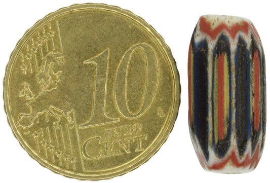 Striped 4-Layer Chevron Bead - Antique Venetian Glass 17X8Mm - alternate view