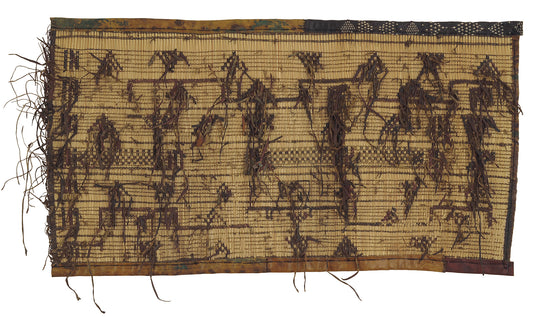 Nomad Tuareg Straw & Leather Mat – Ethnic Hand‑Made Heritage