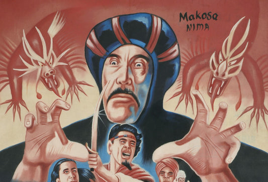 Authentic Hand-Painted Arabian Adventure Movie Poster From Ghana - alternate view