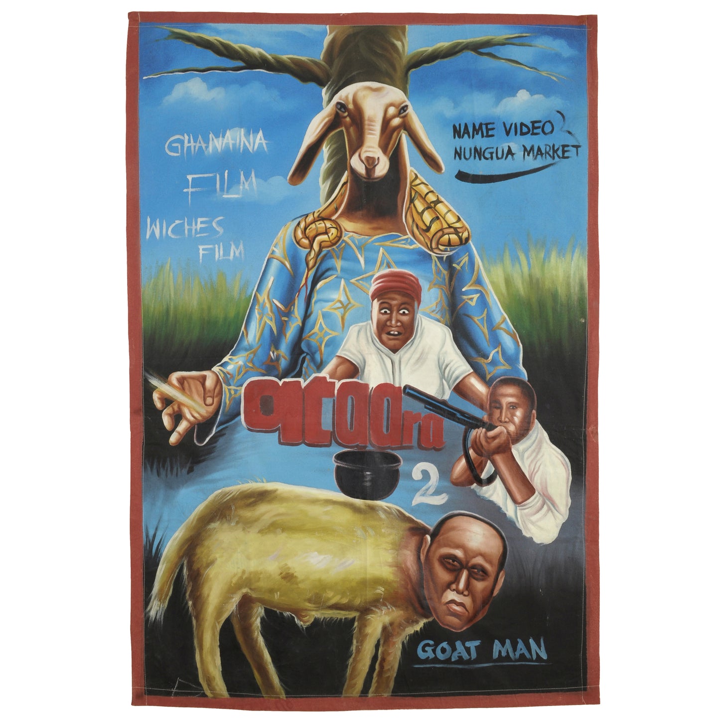 Ataara 2 Hand-Painted Ghana Movie Poster - African Ritual Art