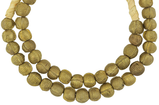 Exquisite Ashanti Brass Beads - Handmade Ghanaian Jewelry - alternate view
