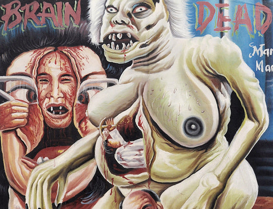 Hand-Painted Braindead Movie Poster - Ghanaian Art - alternate view