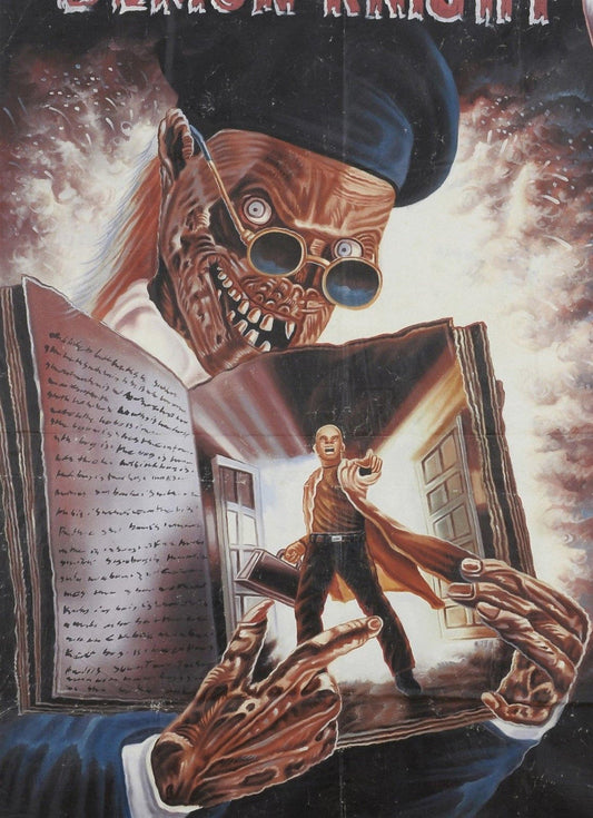 Demon Knight Hand-Painted Movie Poster | Authentic African Art - alternate view