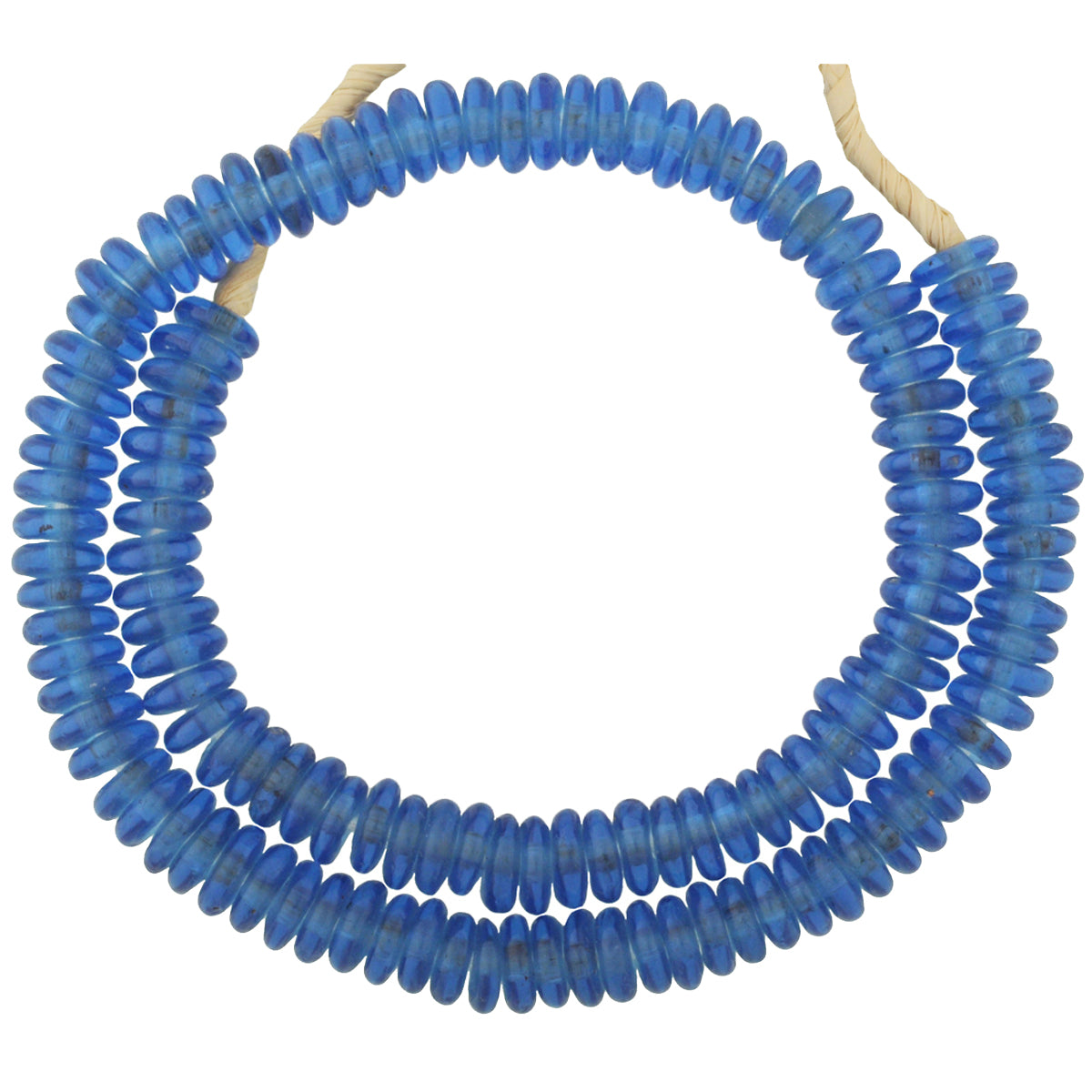 New Ghana Krobo Recycled Glass Beads - Imitation Dutch Annular