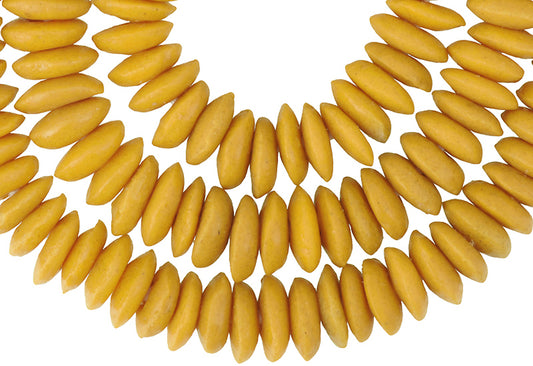 African Trade Beads - Fancy Recycled Glass Venetian Disk Imitation - alternate view