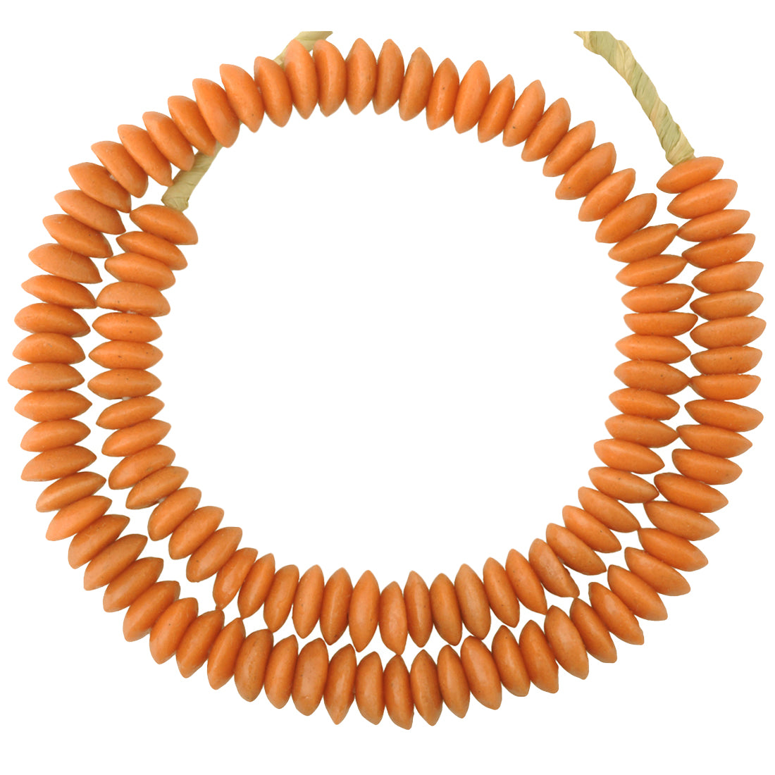 Authentic 14Mm Krobo Glass Beads - Venetian Disk Style