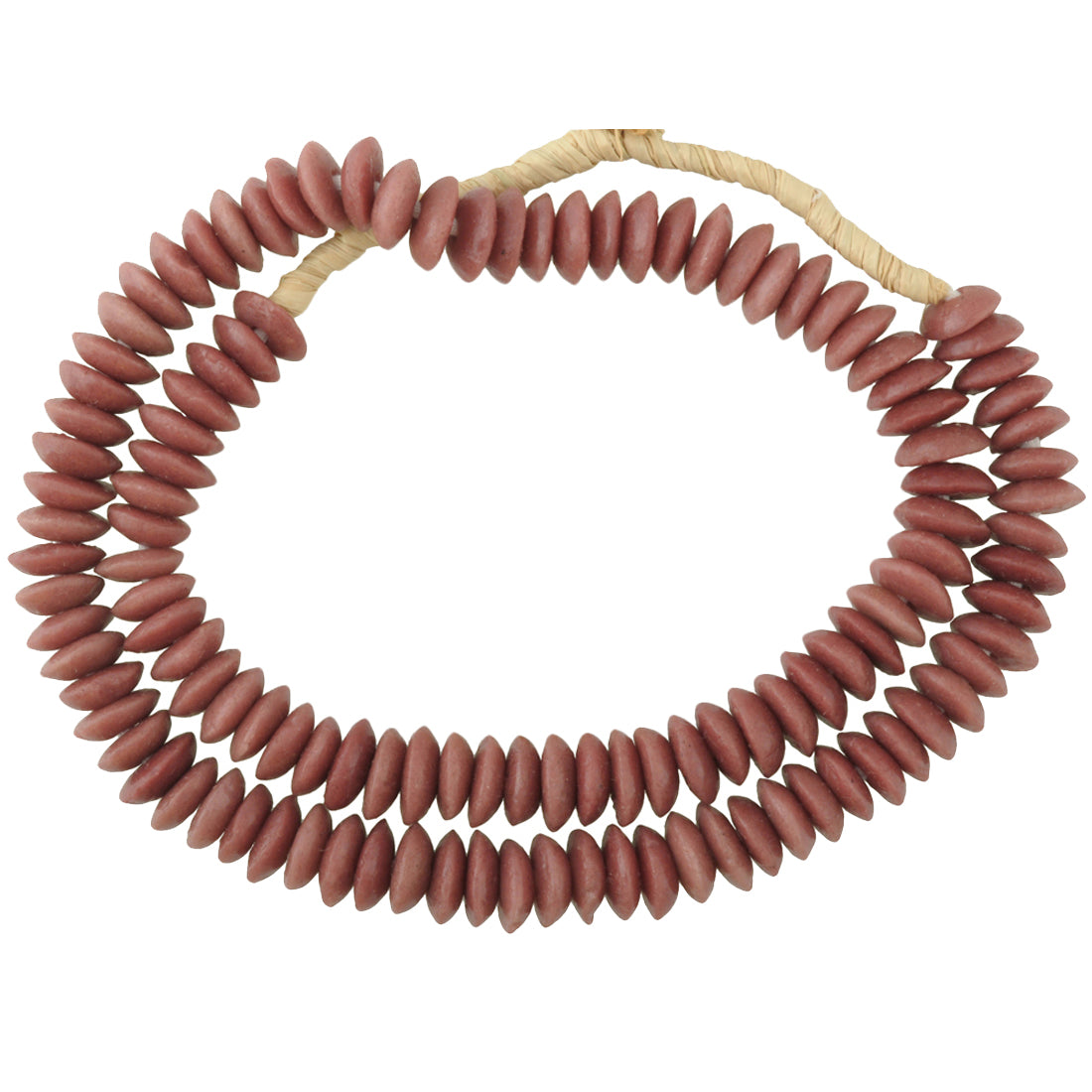 14Mm African Krobo Glass Beads - Recycled Venetian Disk Style