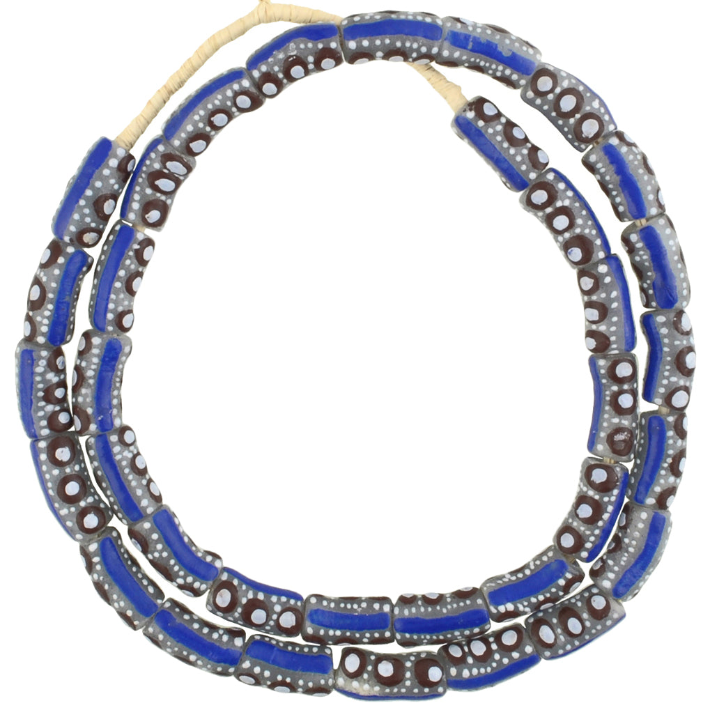 Powder Glass African Trade Beads - Venetian Eye Style - Ghana Made
