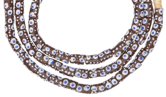 African Trade Beads: Fancy Krobo Glass Beads 5-6Mm, 25.5" Strand - alternate view