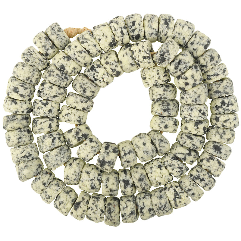 Granite Krobo Recycled Glass Trade Beads 14-15Mm - Tribalgh