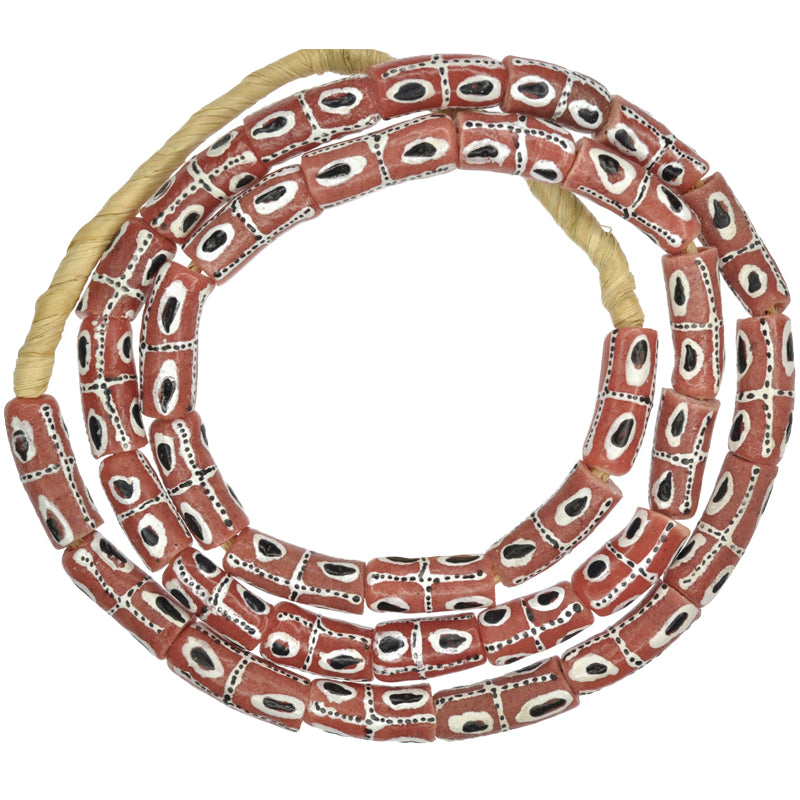 African Fancy Powder Glass Beads - 8Mm Krobo Trade Beads
