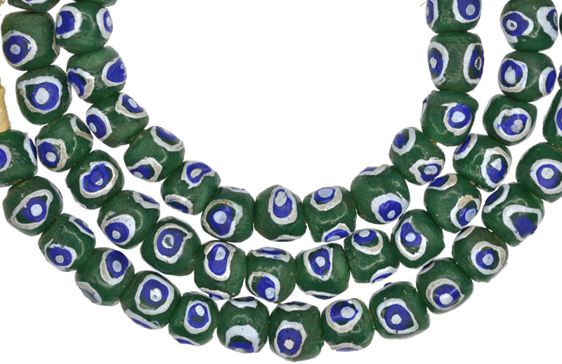 New Powder Glass Beads From Ghana - Fancy African Trade Beads - alternate view