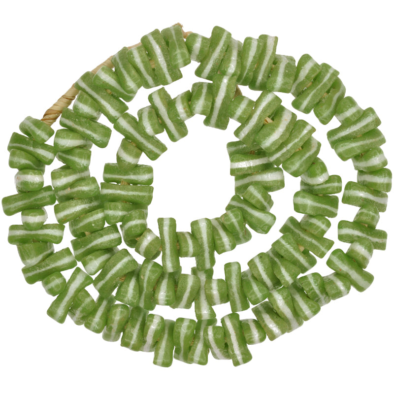 18-19Mm Powder Glass African Trade Beads - Recycled Ghana Beads