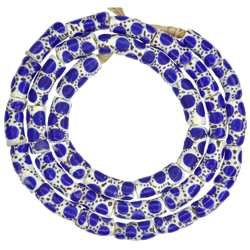 Handmade African Trade Beads - Venetian Eye Style Powder Glass Beads