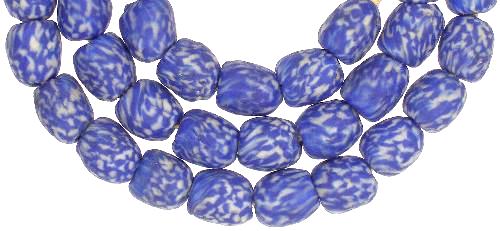 African Trade Beads: Ghana Recycled Glass Beads 10-11Mm - alternate view