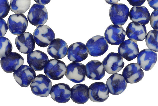 Recycled African Trade Beads - Ghana Krobo Glass Beads 10-11Mm - alternate view
