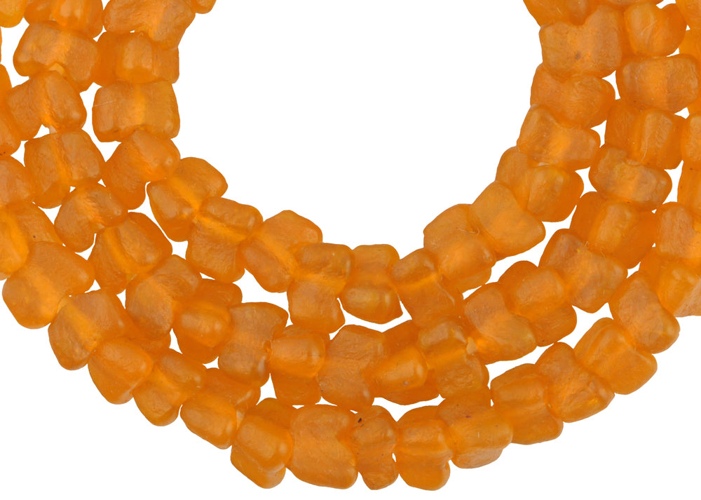 Translucent Krobo Glass Beads 9Mm Imitating Bohemian Trade Beads - alternate view