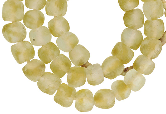 Translucent Krobo Glass Beads - Recycled African Trade Beads - product focus