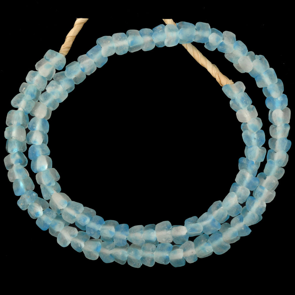 Uncommon Translucent Krobo Glass Beads - 9Mm Ghana Trade Beads
