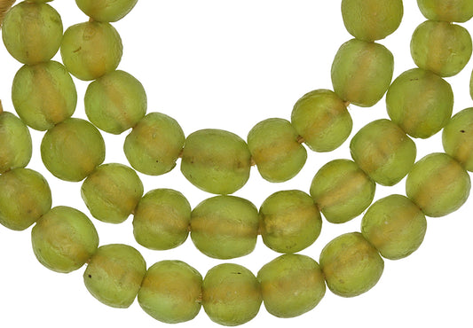 Translucent 13Mm Krobo Recycled Glass Beads - African Trade Beads - alternate view