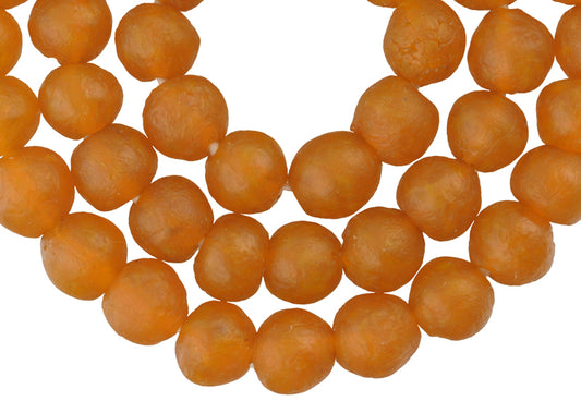 Uncommon Color Translucent Krobo Glass Beads, 13Mm, 24" Strand - alternate view