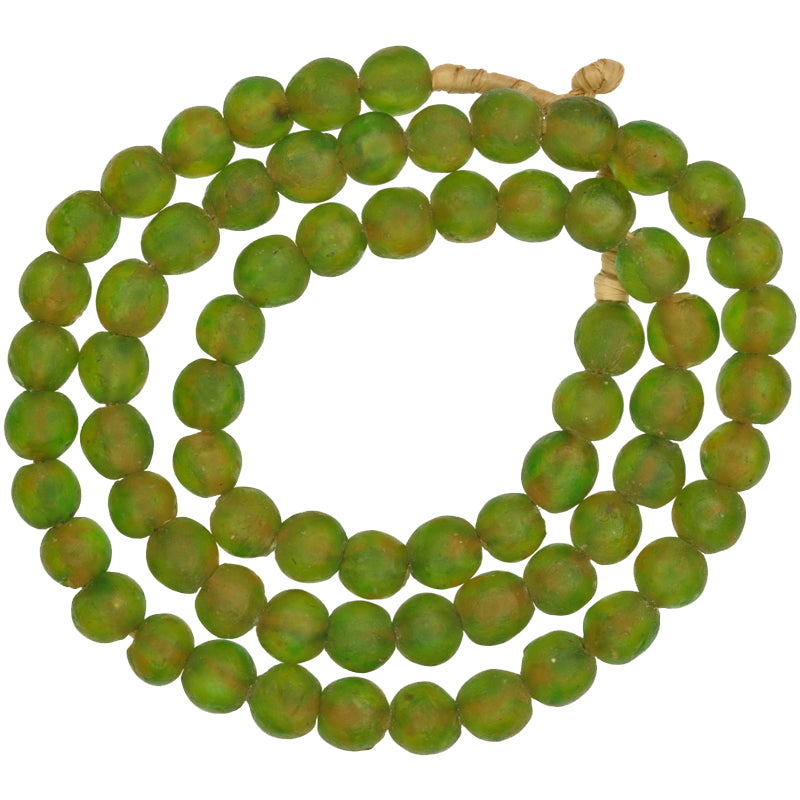 Translucent African Trade Beads - Recycled Krobo Glass Beads 10Mm