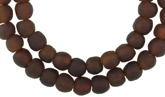 Translucent Krobo Glass Beads - Recycled African Trade Beads - alternate view