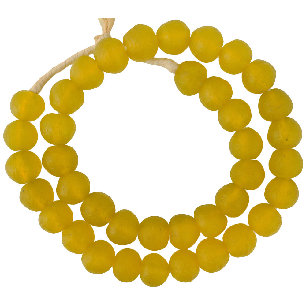 Large Translucent Krobo Glass Beads - African Trade Beads
