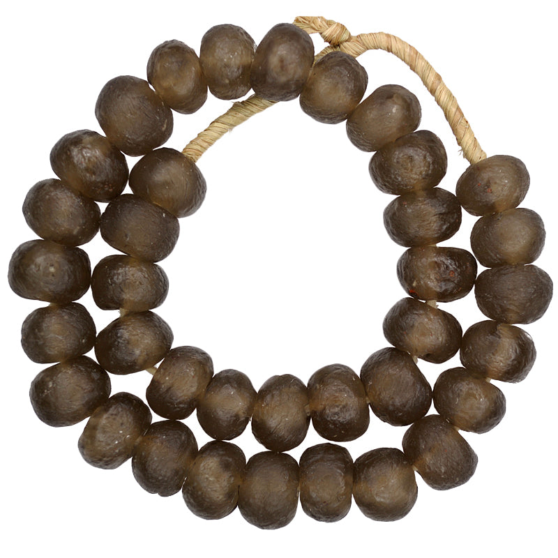 X-Large Translucent Krobo Glass Beads - Recycled African Trade Beads