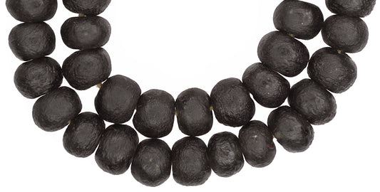 X-Large Krobo Recycled Glass Beads - African Trade Beads 19-21Mm - alternate view