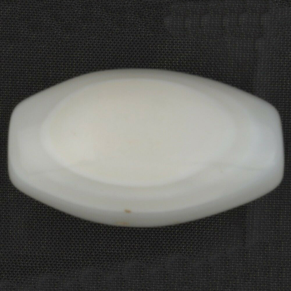 Cambay Antique Agate Trade Bead Large White Stone Pendant