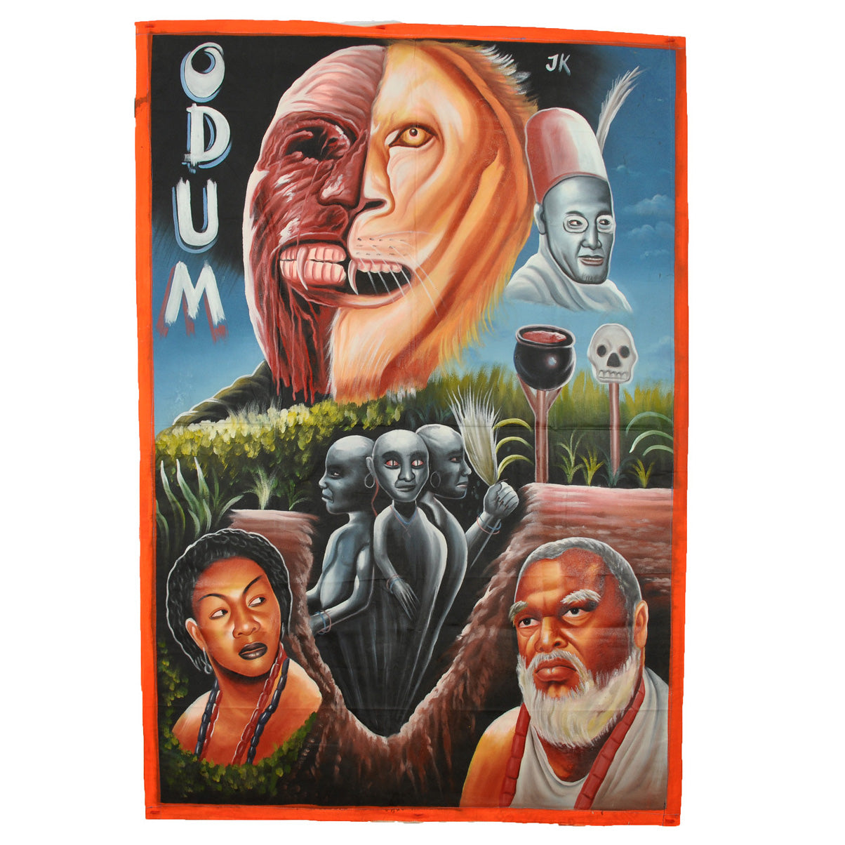 Odum Movie Poster - Authentic Hand-Painted Ghana Art