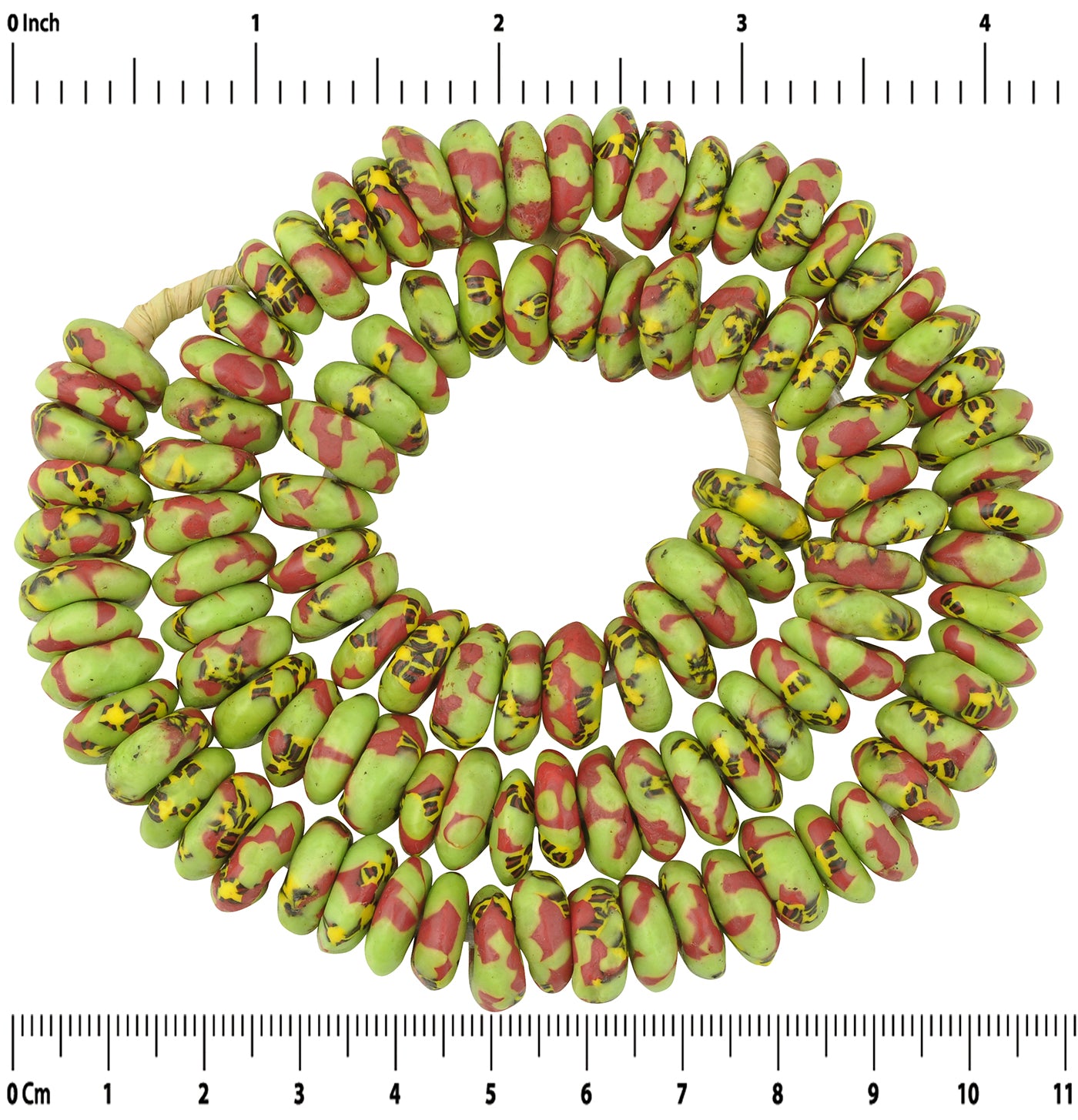 Beautiful African Trade Beads: Recycled Glass Beads From Ghana - zoomed-in detail