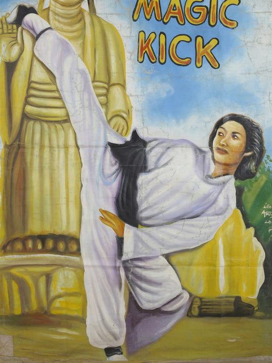 Hand-Painted Wu Tang Magic Kick Movie Poster | Ghana Wall Art - alternate view