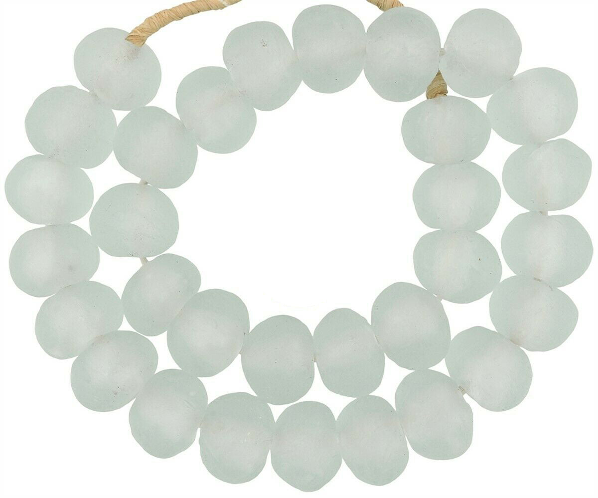 Perle di vetro Krobo traslucide X -Large - Perle commerciali africane