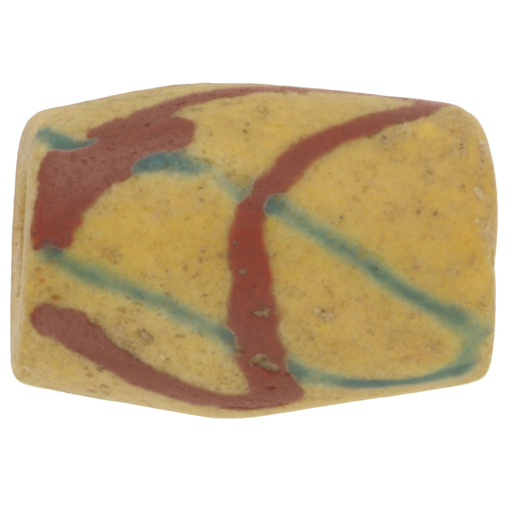 Rare Old Akoso Powder Glass Bead – 21 × 15 mm Krobo Trade Bead