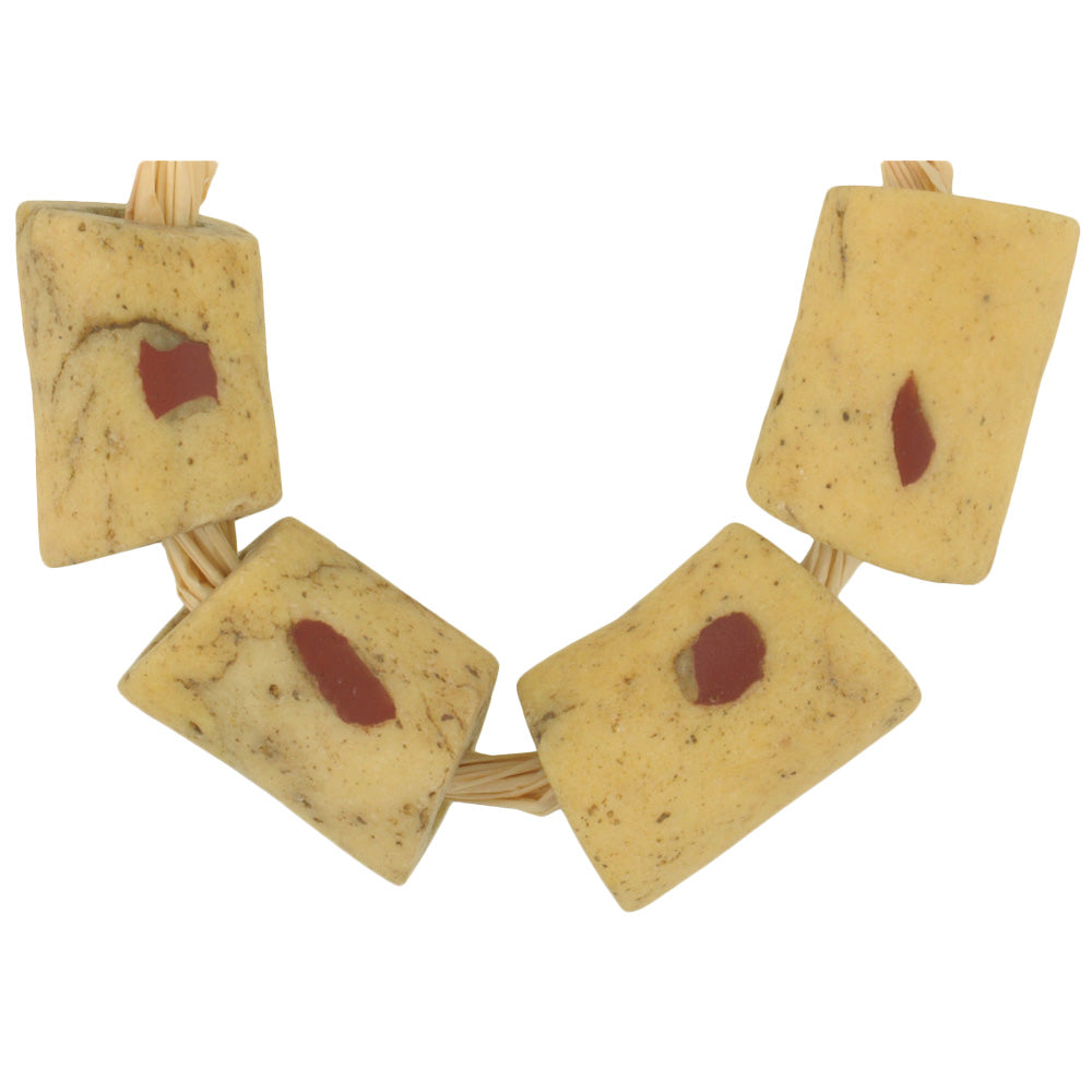 African Glass Trade Beads Old Akoso Powder Glass Beads Krobo Ghana West Africa Sb-35069