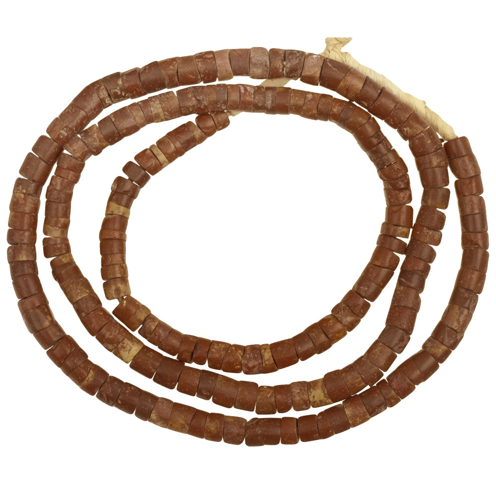Medium Ghana Bauxite Beads - African Trade Beads Strand