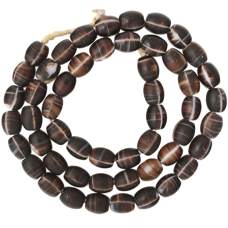 Vintage Oval Bohemian Glass Trade Beads 10Mm - Czech African History