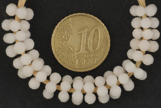 Twenty Old Vintage Flower Spacers - Czech Bohemian Glass Trade Beads - alternate view