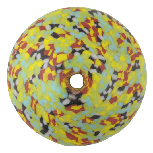 Large Bicone African Trade Beads - Recycled Ghana Glass Beads - alternate view