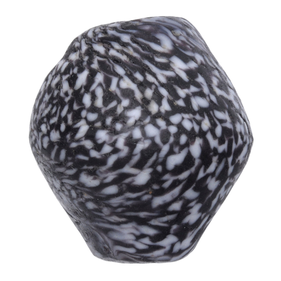Large African Trade Beads - Recycled Glass Krobo Bicone From Ghana