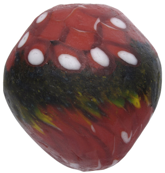 Large African Trade Bicone Bead - Recycled Ghana Glass 43Mm - alternate view