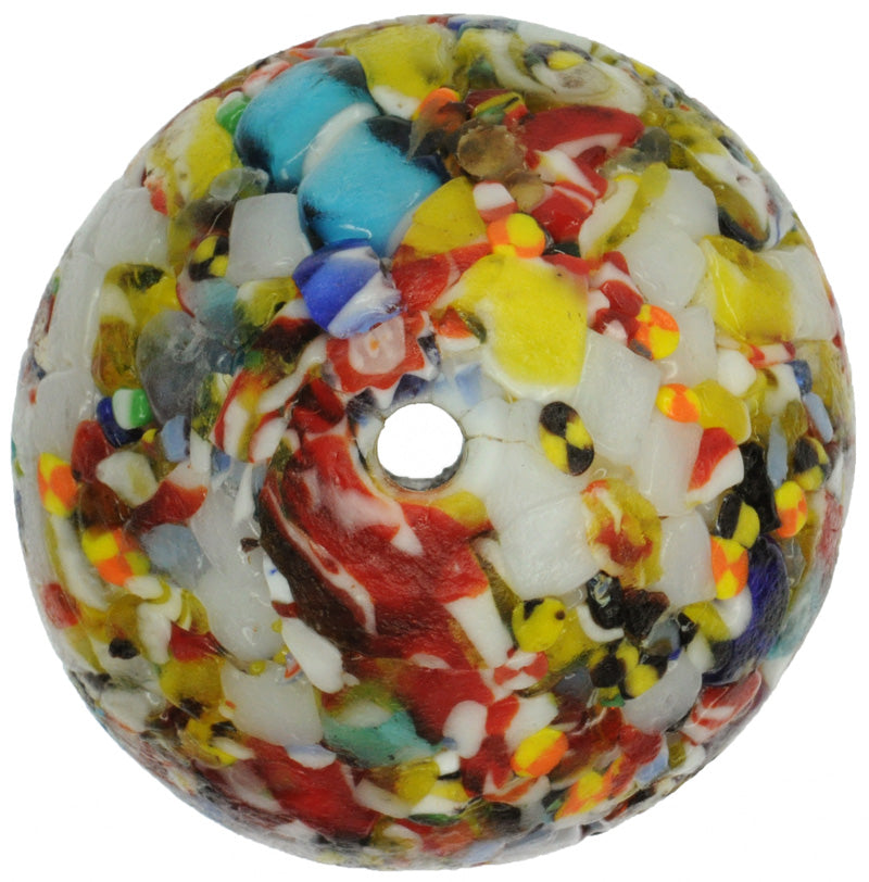 Arge Bicone African Trade Beads - Recycled Glass Beads From Ghana - close-up