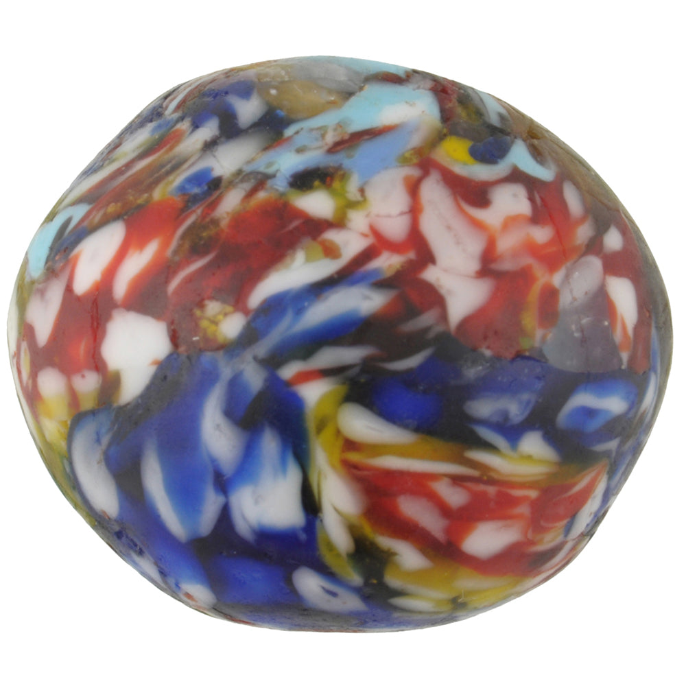 Large African Trade Bead, Recycled Ghana Glass, 38X32Mm