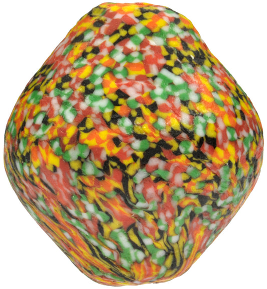 Large Bicone African Trade Bead - Recycled Glass Krobo Bead - alternate view