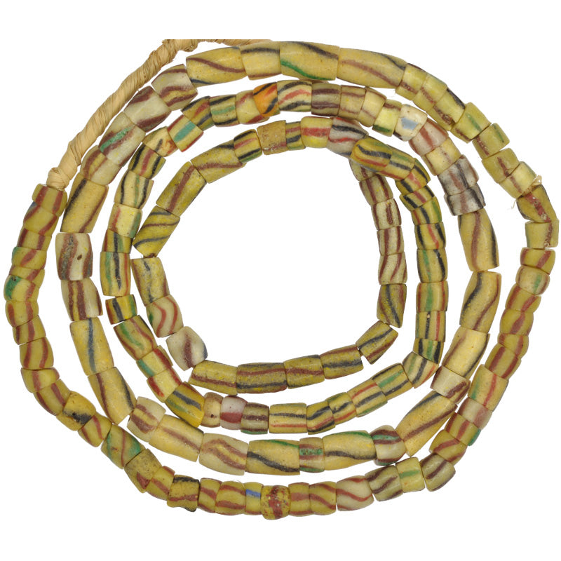 Old African Powder Glass Beads 6-7Mm - Krobo Ghana Trade Beads