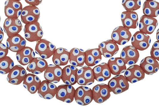 African Trade Beads - Venetian Eye-Inspired Fancy Krobo Glass Beads - alternate view