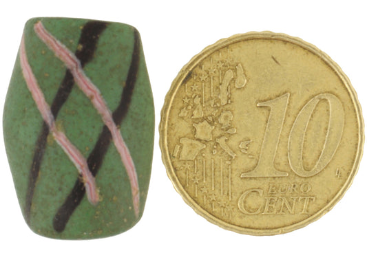 Authentic OLD Akoso Powder Glass Croatian-Style African Trade Bead 20 × 14 mm